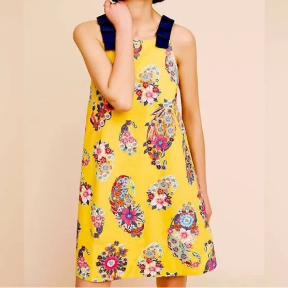 Anthropologie Women’s Sunniva dress Maeve NWT Small yellow floral
